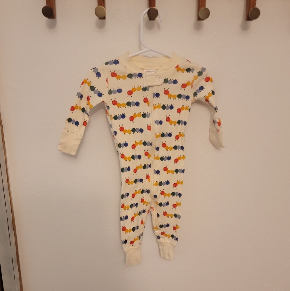 Hanna Andersson Cream One Piece with Colorful Animal Print
